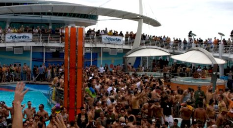 Atlantis all gay cruise pool party on deck